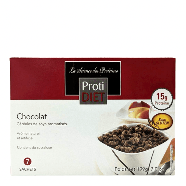 Lot de 3 céréales protéinées, céréales à faible teneur en glucides, céréales  riches en protéines, 15 g de protéines, 4 g de glucides nets, céréales  haute performance, paquets macro-contrôlés (cacao) : 