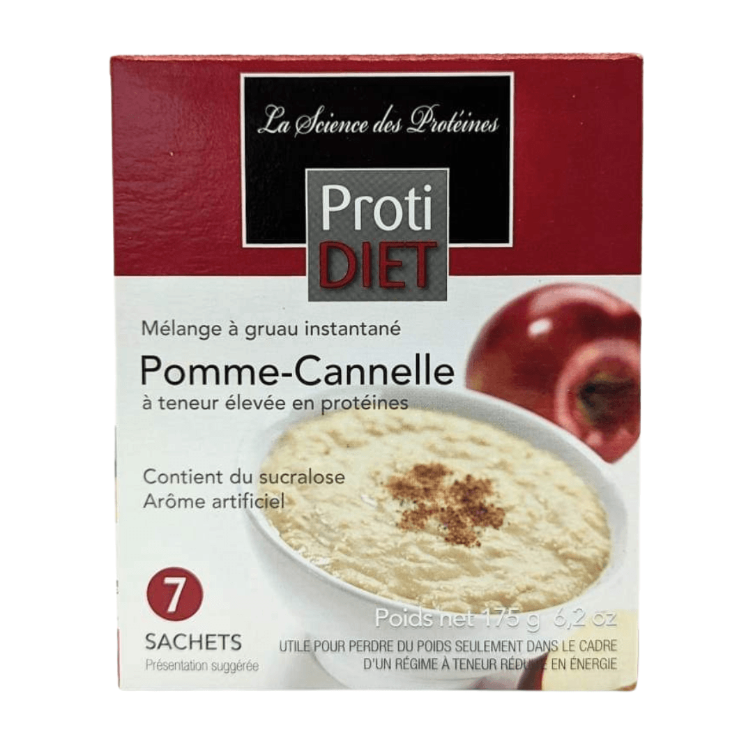 PROTIDIET - Mélange pour gruau protéiné instantané pomme cannelle - 53 Karat