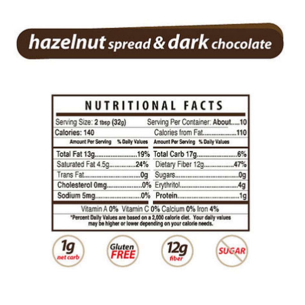 Chocolate hazelnut spread 312g - NutiLight - 53 Karat