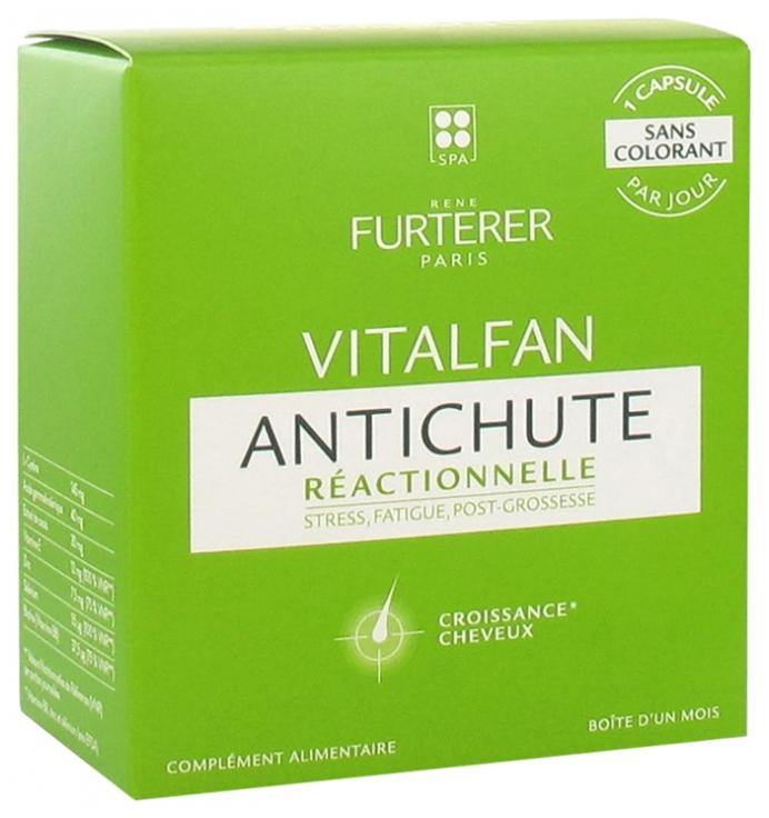 VITALFAN traitement antichute réactionnelle 30 capsules- René Furterer - 53 Karat